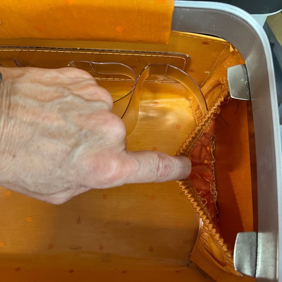 Vintage Marimekko Samsonite Fashionair Traincase Black Floral Luggage Suitcase - Picture 8 of 10